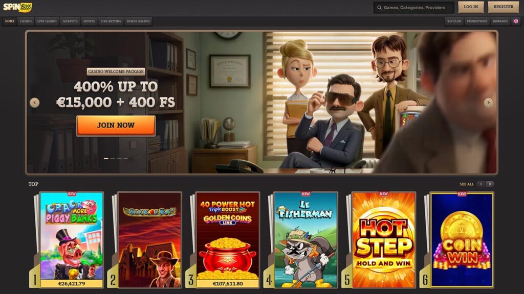 review over het spinboss casino zonder cruks