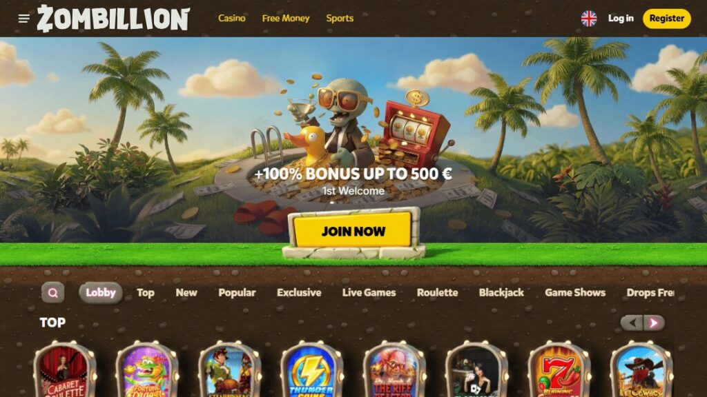 review over het zombillion casino zonder cruks registratie